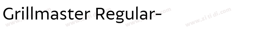 Grillmaster Regular字体转换